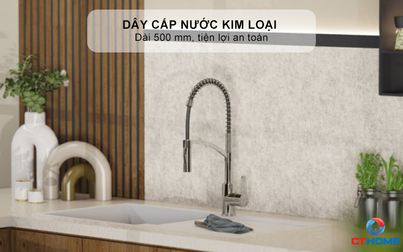 VÒI RỬA BÁT WK 3 KITCHEN FAUCET CHROME WITH SPIRAL SPRING - 700550  WK3KITCHENFAUCETCHROMEWITHSPIRALSPRING700550 9