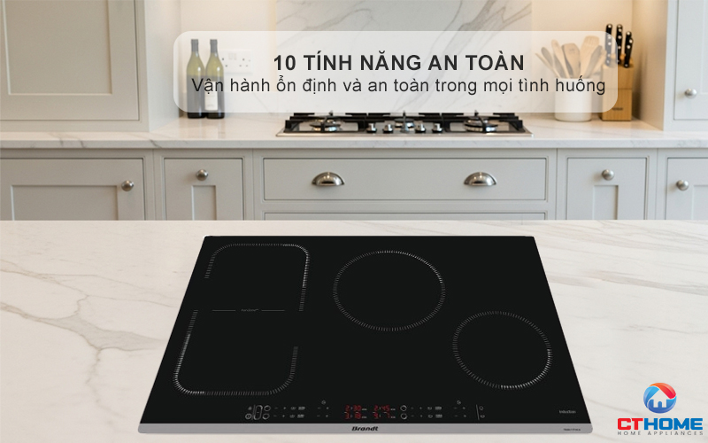 BẾP TỪ 4 VÙNG NẤU BRANDT BPI184HUB 7400W MÀU ĐEN 11