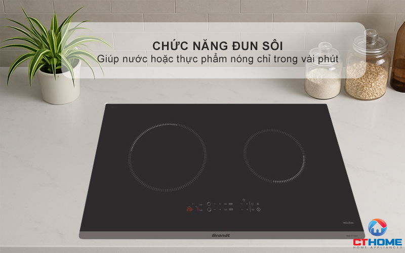 BẾP TỪ 2 VÙNG NẤU BRANDT BPI272UBL 3600W MÀU ĐEN 7