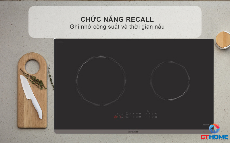 BẾP TỪ 2 VÙNG NẤU BRANDT BPI272UBL 3600W MÀU ĐEN 8