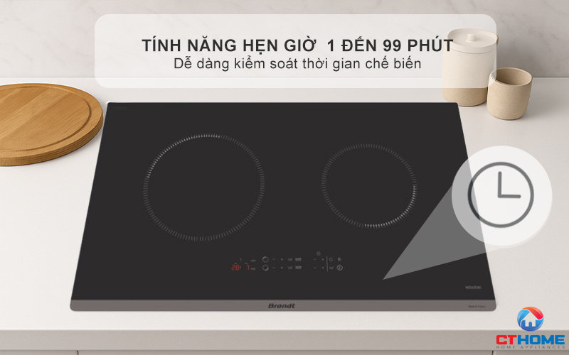 BẾP TỪ 2 VÙNG NẤU BRANDT BPI272UBL 3600W MÀU ĐEN 9