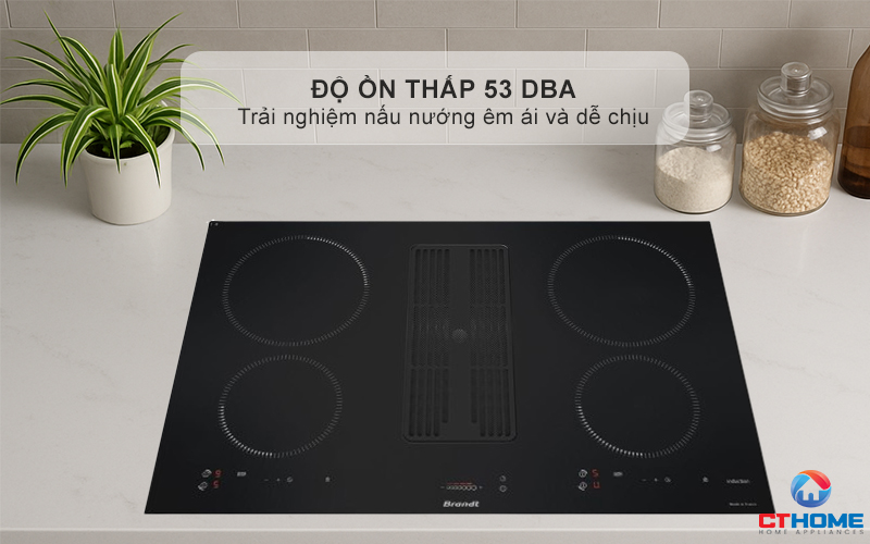 BẾP TỪ 4 VÙNG NẤU TÍCH HỢP HÚT MÙI BRANDT BPI384BH 7400W MÀU ĐEN 13