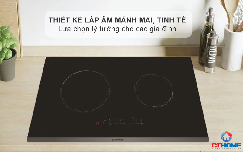 BẾP TỪ 2 VÙNG NẤU BRANDT BPI6230BL 3600W MÀU ĐEN 1