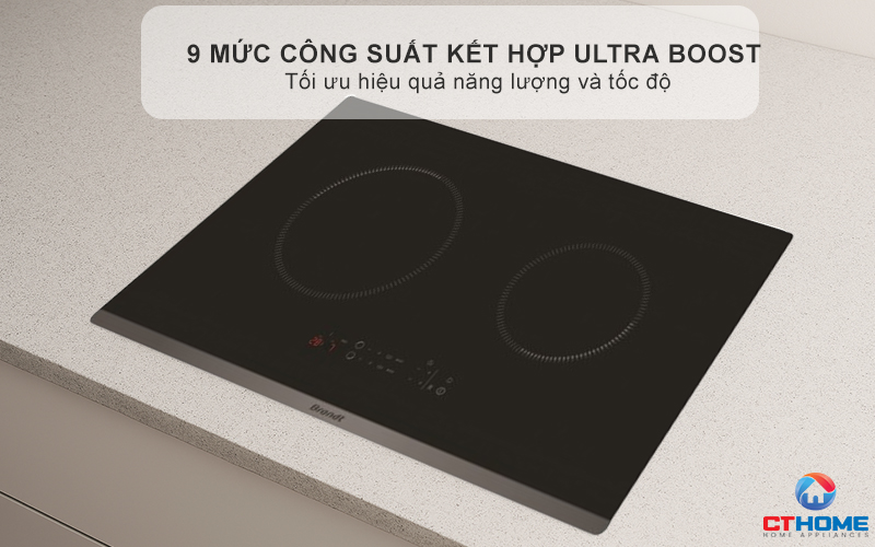 BẾP TỪ 2 VÙNG NẤU BRANDT BPI6230BL 3600W MÀU ĐEN 5