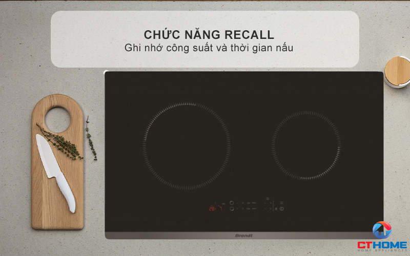 BẾP TỪ 2 VÙNG NẤU BRANDT BPI6230BL 3600W MÀU ĐEN 8