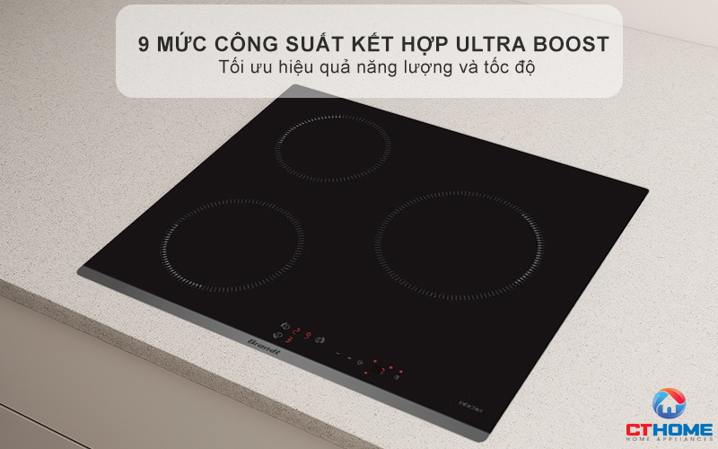 BẾP TỪ 3 VÙNG NẤU BRANDT BPI6309B 3600W MÀU ĐEN 5