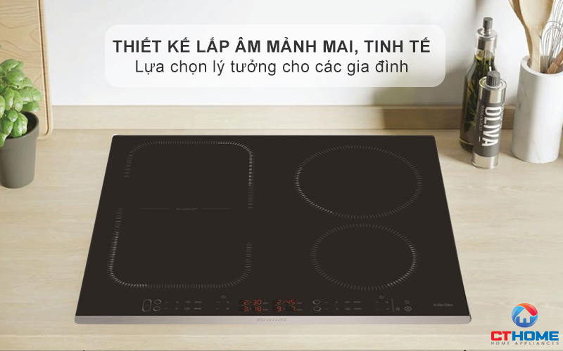 BẾP TỪ 4 VÙNG NẤU BRANDT BPI6449X 7200W MÀU ĐEN 1