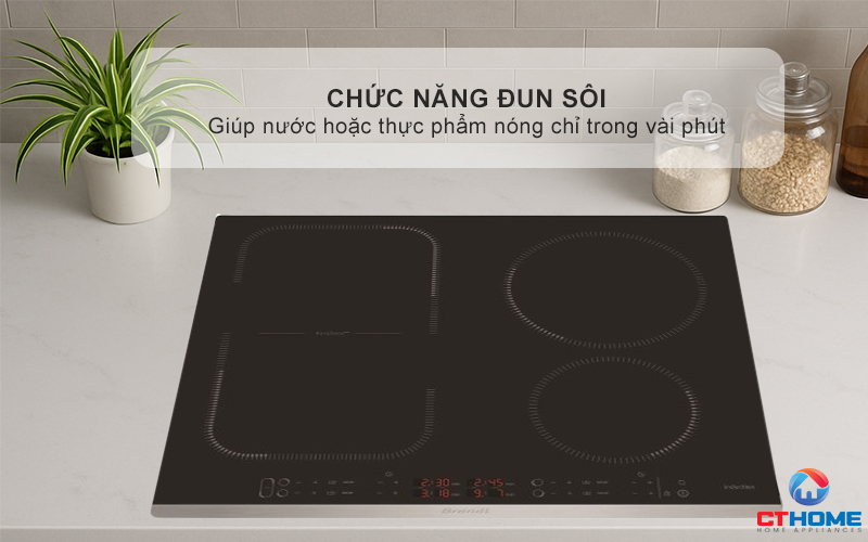 BẾP TỪ 4 VÙNG NẤU BRANDT BPI6449X 7200W MÀU ĐEN 8