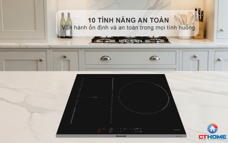 BẾP TỪ 3 VÙNG NẤU BRANDT BPI163DUB 7400W MÀU ĐEN 9