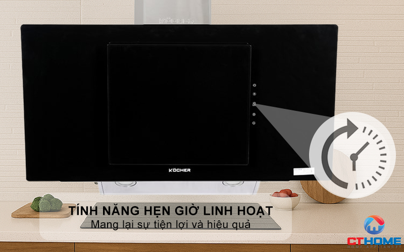 MÁY HÚT MÙI VÁT KÍNH KOCHER  K-2080V NGANG 900MM K2080V 4