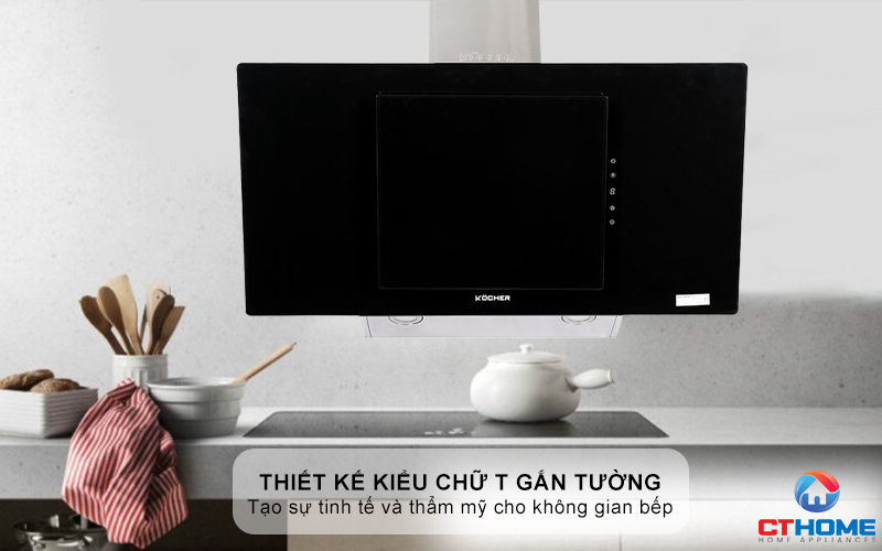 MÁY HÚT MÙI VÁT KÍNH KOCHER  K-2080V NGANG 900MM K2080V 1