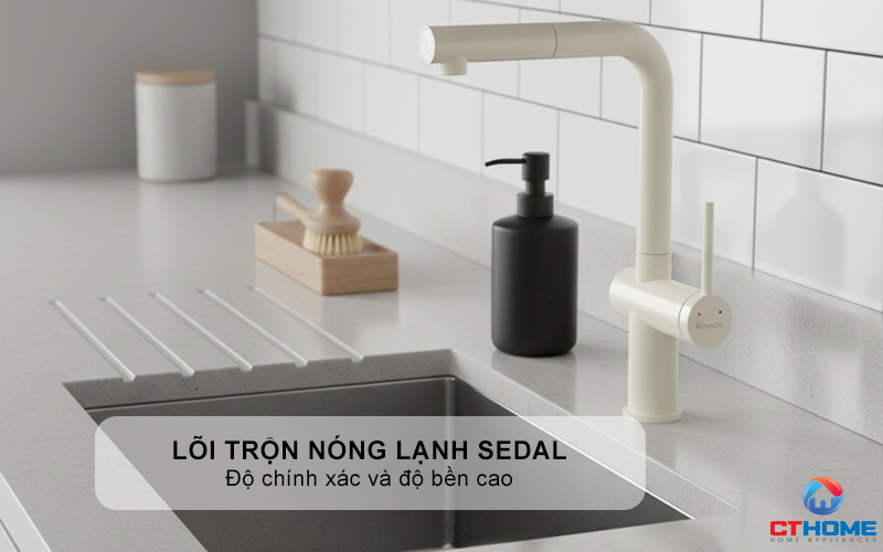 VÒI RỬA BÁT DÂY RÚT KONOX STREAM SMART NUDE STREAMSMARTNUDE 8