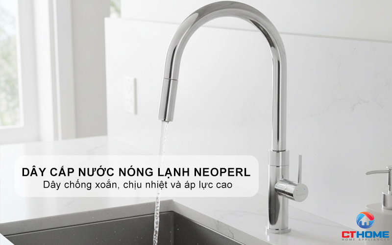 VÒI RỬA BÁT DÂY RÚT KONOX LASI CHROME LASICHROME 10