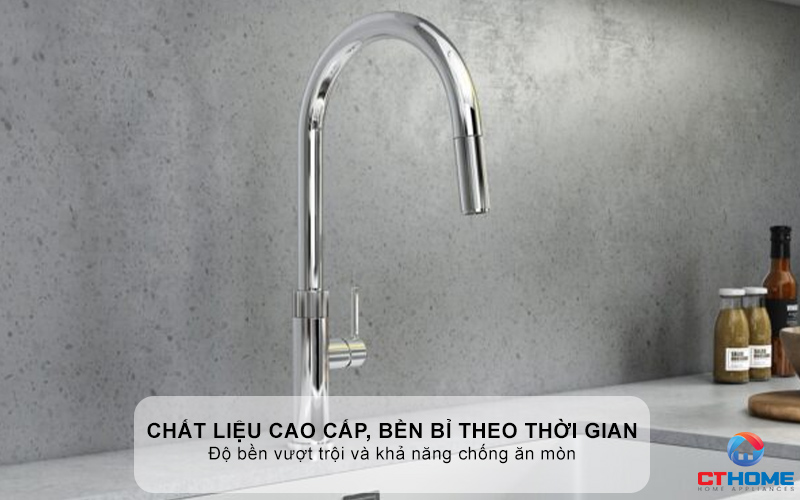 VÒI RỬA BÁT DÂY RÚT KONOX LASI CHROME LASICHROME 2