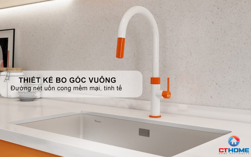 VÒI RỬA BÁT DÂY RÚT KONOX LASI ORANGE LASIORANGE 1