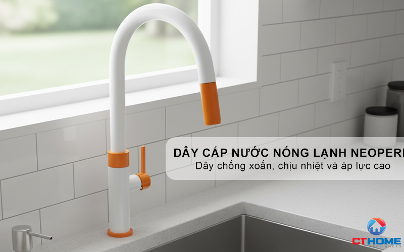 VÒI RỬA BÁT DÂY RÚT KONOX LASI ORANGE LASIORANGE 10