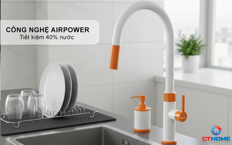 VÒI RỬA BÁT DÂY RÚT KONOX LASI ORANGE LASIORANGE 7