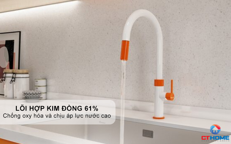 VÒI RỬA BÁT DÂY RÚT KONOX LASI ORANGE LASIORANGE 9