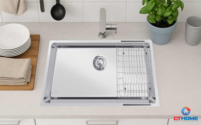 CHẬU RỬA BÁT INOX 1 HỐC RỬA KONOX STELO 780U STELO780U 1