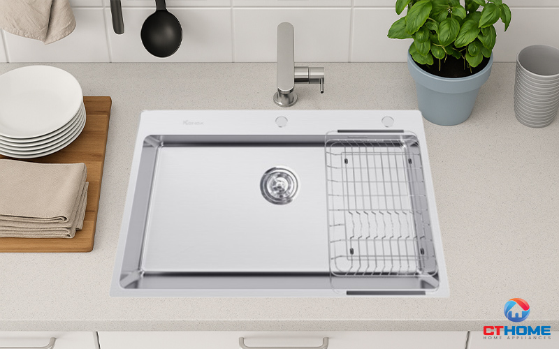 CHẬU RỬA BÁT INOX  1 HỐC RỬA KONOX STELO 790 STELO790 1