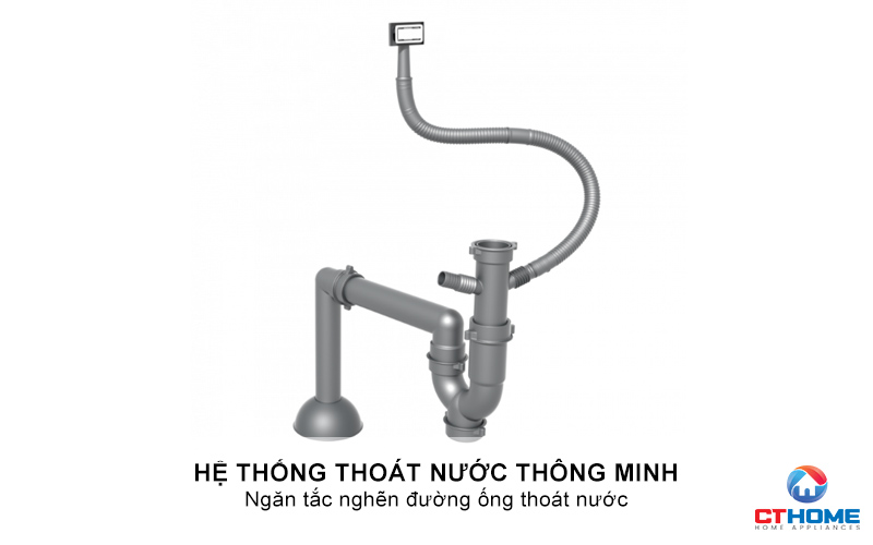 CHẬU RỬA BÁT INOX  1 HỐC RỬA KONOX STELO 790 STELO790 6