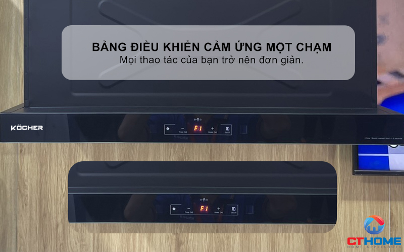 MÁY HÚT MÙI ÂM TỦ KOCHER TURBO X-668D NGANG 700MM MÀU ĐEN X668D 6