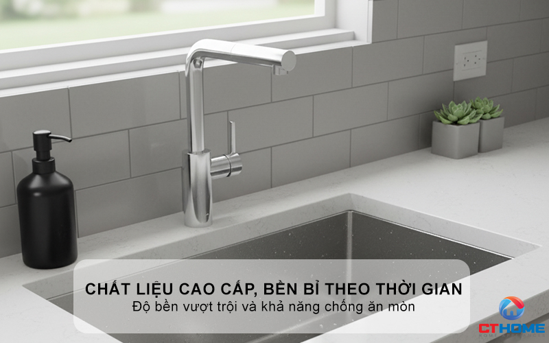 VÒI RỬA BÁT DÂY RÚT KONOX VIRA CHROME  KONOXVIRACHROME 2