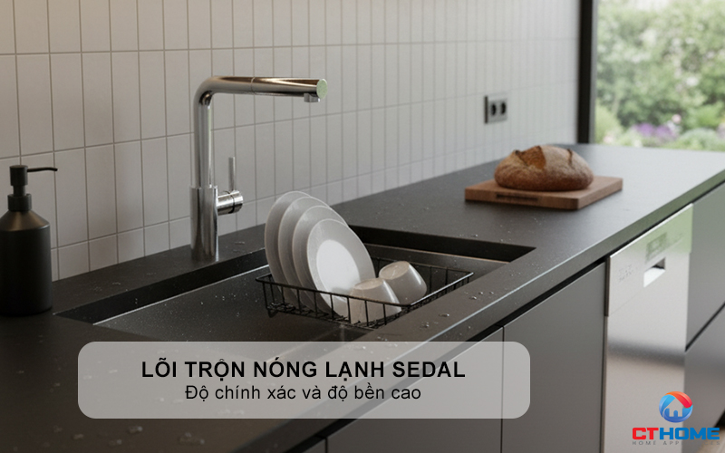 VÒI RỬA BÁT DÂY RÚT KONOX VIRA CHROME  KONOXVIRACHROME 8