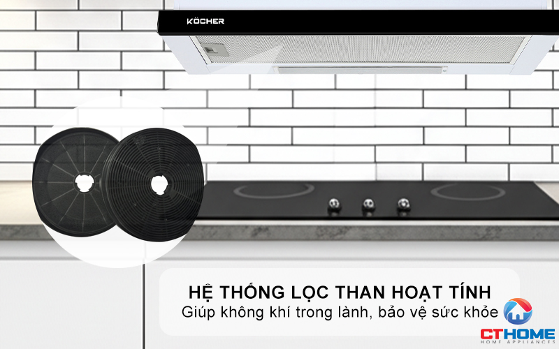 MÁY HÚT MÙI ÂM TỦ RÚT KÉO  KOCHER K-6270BL K6270BL 6