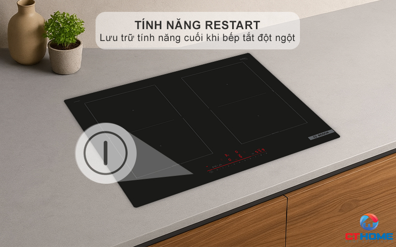 BẾP TỪ BOSCH 4 VÙNG NẤU PVQ61RHB1E SERIE 6 7400W 12