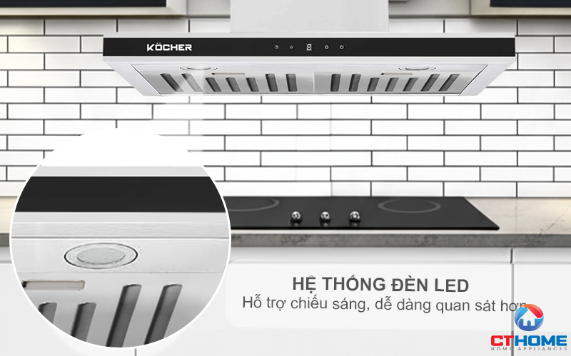 MÁY HÚT MÙI CHỮ T KOCHER K-225C PRO NGANG 700MM KOCHERK225CPRO 5