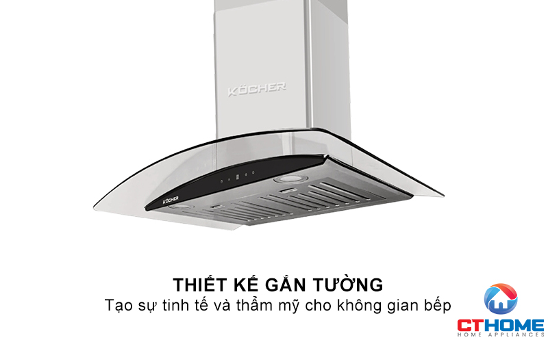 MÁY HÚT MÙI GẮN TƯỜNG KÍNH CONG KOCHER K-228PRO NGANG 70CM  K228PRO 1