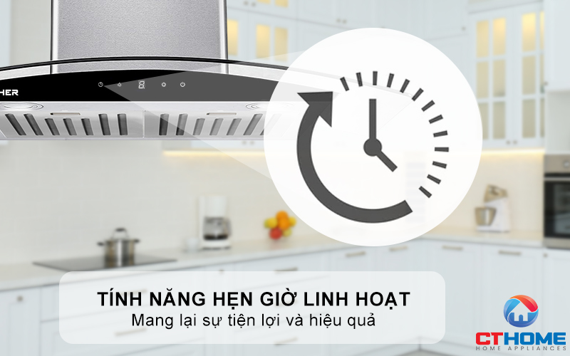 MÁY HÚT MÙI GẮN TƯỜNG KÍNH CONG KOCHER K-228PRO NGANG 70CM  K228PRO 5