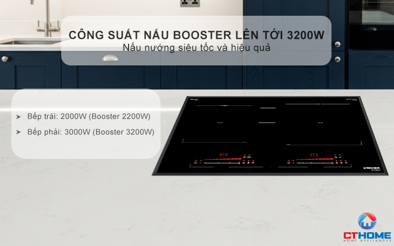 BẾP TỪ 2 VÙNG NẤU KOCHER DI-338PRO MÀU ĐEN DI338PRO 3