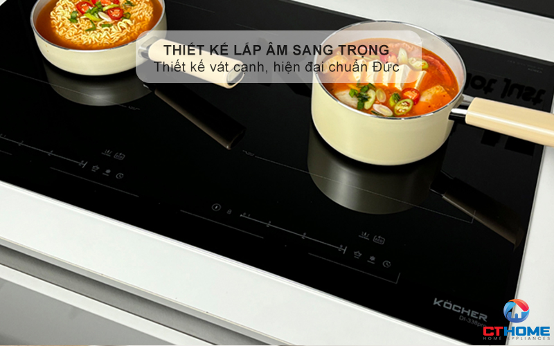 BẾP TỪ 2 VÙNG NẤU KOCHER DI-338PRO MÀU ĐEN DI338PRO 1