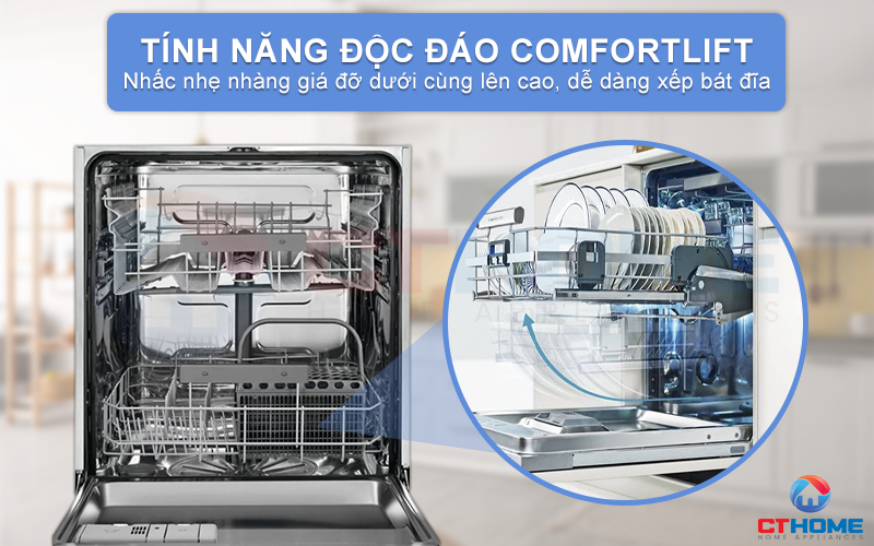 Hệ thống khớp điều chỉnh Comfort Lift linh hoạt