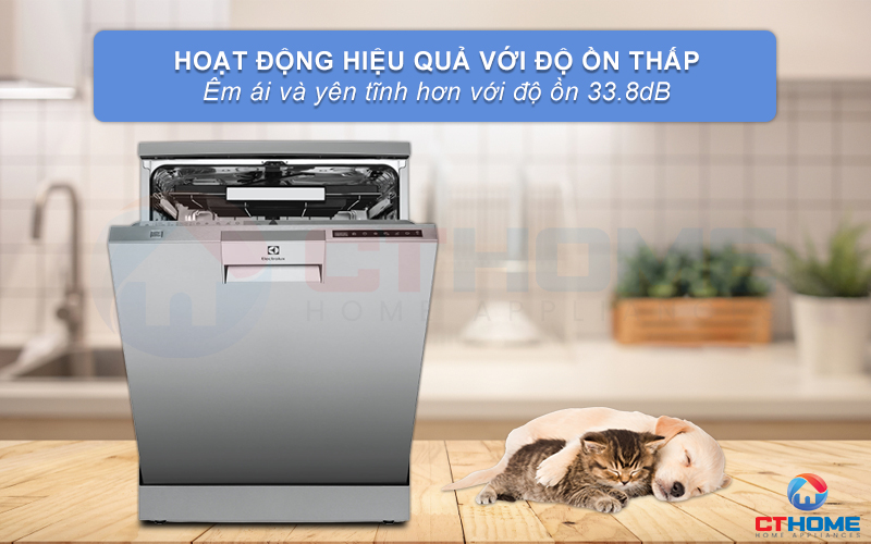 Vận hành êm ái và yên tĩnh với độ ồn chỉ 33,8dB