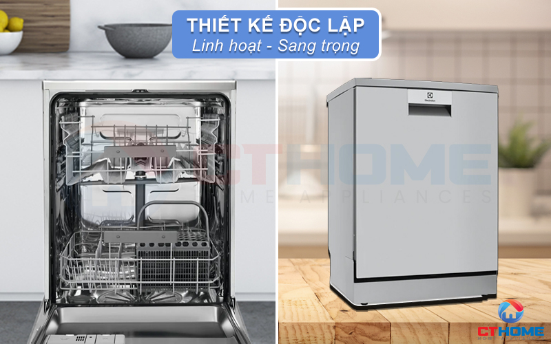 Kiểu dáng độc lập chắc chắn, thiết kế linh hoạt