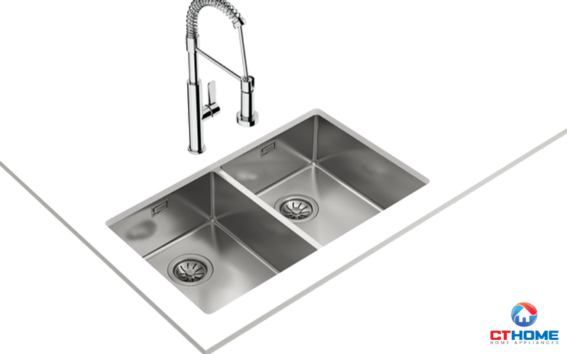 CHẬU RỬA BÁT INOX TEKA 2 HỐ RỬA BE LINEA RS15 2B 740 BELINEARS152B740 1