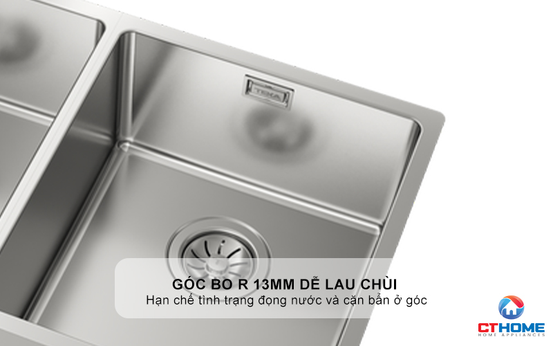 CHẬU RỬA BÁT INOX TEKA 2 HỐ RỬA BE LINEA RS15 2B 740 BELINEARS152B740 5