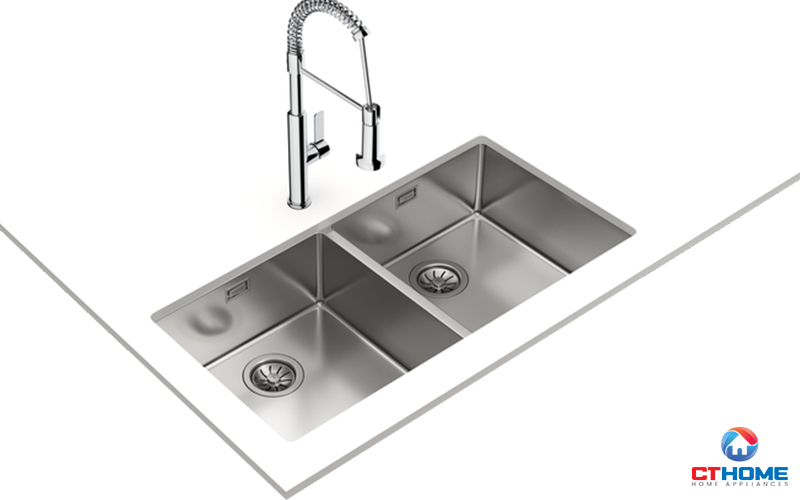 CHẬU RỬA BÁT INOX TEKA 2 HỐ RỬA TEKA BE LINEA RS15 2B 860 BELINEARS152B860 1