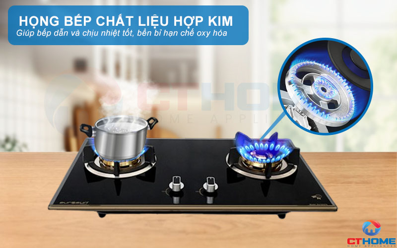 Họng bếp chất liệu đồng 100%