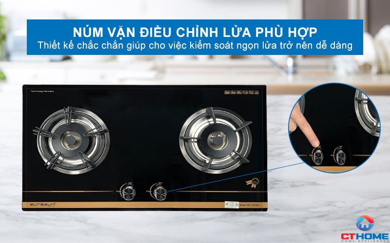 Núm vặn điều chỉnh mức độ lửa phù hợp