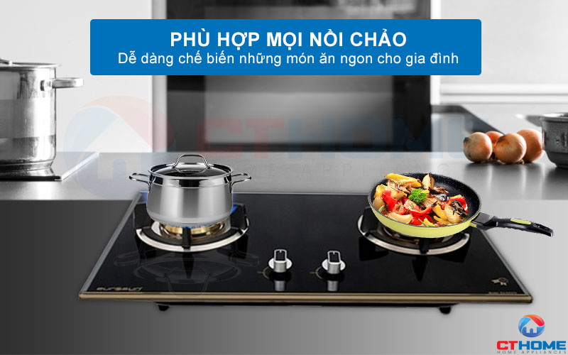 Phù hợp với mọi loại nồi chảo