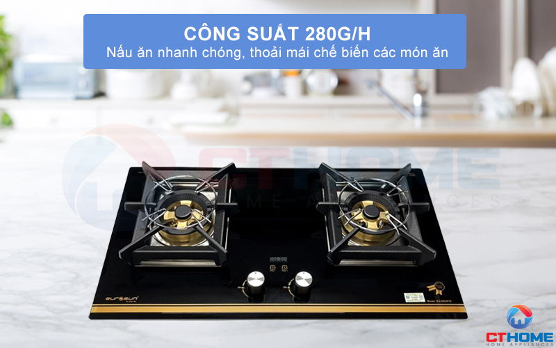 Nấu ăn nhanh chóng với 2 vùng nấu có công suất 280g/h