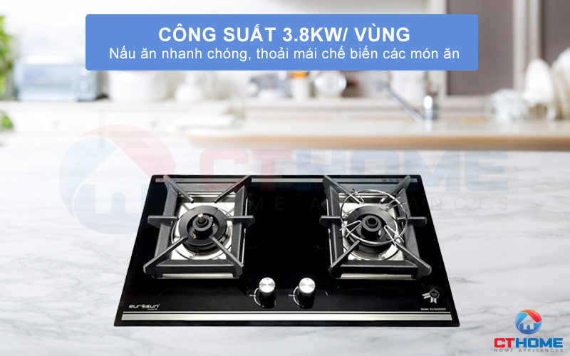 Nấu ăn nhanh chóng với 2 vùng nấu có công suất lớn