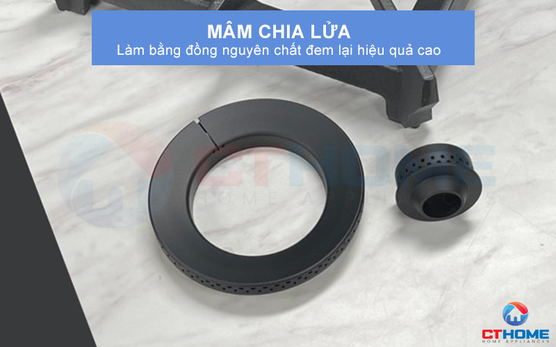 Mâm chia lửa bằng đồng nguyên chất đem lại hiệu quả cao