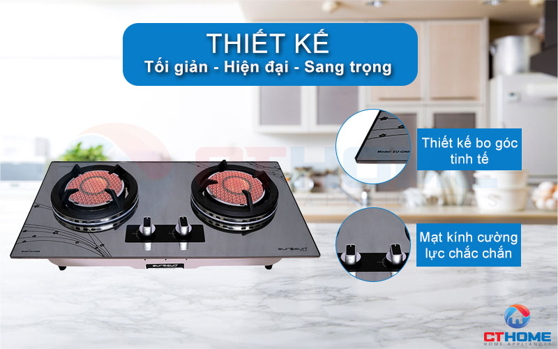 Thiết kế lắp âm tối giản, tăng thêm sự sang trọng cho căn bếp