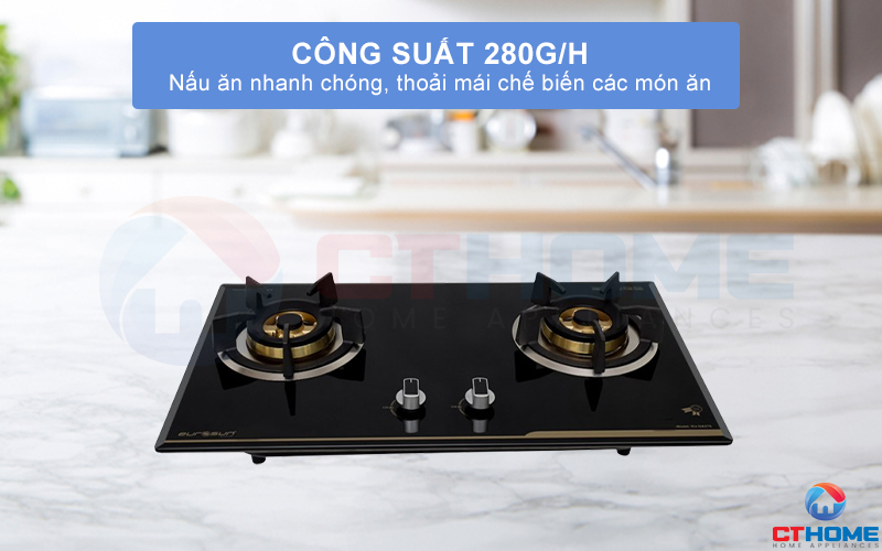 Nấu ăn nhanh chóng với 2 vùng nấu có công suất 280g/h