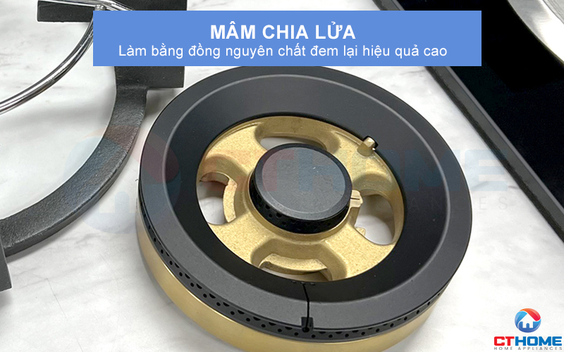 Mâm chia lửa bằng đồng nguyên chất đem lại hiệu quả cao